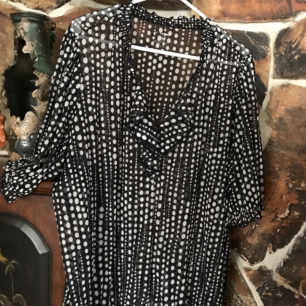 Black/White Blouse